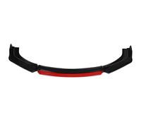 Silscvtt Kit di 4 spoiler per paraurti anteriore, universale, colore nero lucido