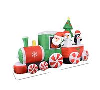 SilteD Babbo Natale elettrico sollevabile pupazzo di neve Babbo Natale divertente decorazione natalizia LED gonfiabile giocattolo Capodanno ornamento esterno per la casa (colore: 157)