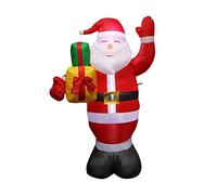 SilteD Babbo Natale gonfiabile albero di Natale illuminazione 8 piedi illuminazione per esterni festa Capodanno decorazioni natalizie (colore: Babbo Natale 2,4 m)