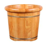 SilteD Botte per pediluvio per Adulti Botte per pediluvio in Quercia Botte per pediluvio in Legno per Uso Domestico, Botte per pediluvio, Botte per pediluvio Present