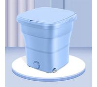 SilteD Lavatrice Pieghevole eluisce Una Piccola Lavatrice Automatica per Biancheria Intima e Calzini (Colore : Blu)