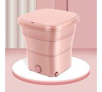 SilteD Lavatrice Pieghevole eluisce Una Piccola Lavatrice Automatica per Biancheria Intima e Calzini (Colore : Rosa)