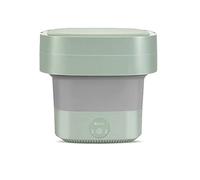 SilteD Lavatrice Pieghevole Lavatrice Biancheria Intima Mutandine Cura Viaggio d'Affari Funzionamento con Pulsante a Sfioramento Portatile (Colore : Verde)