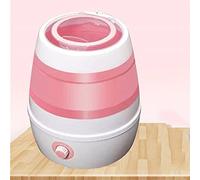 SilteD Lavatrice Pieghevole Piccolo dormitorio Domestico Portatile con Biancheria Intima disidratata Mutandine Mini Calzini Lavatrice (Colore : Rosa)