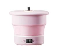 SilteD Lavatrice Pieghevole Piccolo dormitorio Domestico Portatile con Biancheria Intima disidratata Mutandine Mini Calzini Lavatrice (Colore : Rosa)