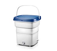 SilteD Mini Lavatrice Pieghevole Portatile Lavatrice a Turbina ad Ultrasuoni per Piccoli Indumenti, Pulizia Rapida in 15 Minuti (Colore : Blu)