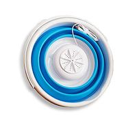 SilteD Mini Lavatrice Pulitore ad Ultrasuoni Portatile Turbina Pieghevole a Secchio Tipo Lavanderia Lavabiancheria Pulizia per Viaggi a Casa