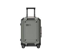 SilteD Valigia Bagagli con Grande capacità Forte e Durevole Valigia per Trolley d'imbarco Silenziosa Password Box Valigia Bagagli alla Moda Valigia Grande (Colore : Verde, Taille Unique : 20inch)