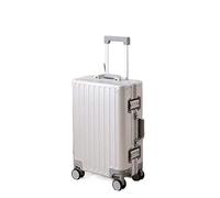 SilteD Valigia Bagagli in Lega di Alluminio-Magnesio Valigia Trolley in Lega di Alluminio Telaio in Alluminio Valigia in Metallo Moda Bagagli Semplice Valigia Grande (Color : C, Taille Unique :