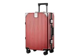 SilteD Valigia Guscio Rigido Bagagli da Viaggio Leggero Ispessito Resistente Valigia in Lega di Alluminio Bagagli da Viaggio Valigia Anticaduta Valigia Grande (Colore : H, Taille Unique : 26in)