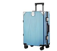 SilteD Valigia Guscio Rigido Bagagli da Viaggio Leggero Ispessito Resistente Valigia in Lega di Alluminio Bagagli da Viaggio Valigia Anticaduta Valigia Grande (Colore : F, Taille Unique : 24in)