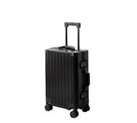 SilteD Valigia Interamente in Lega di Alluminio-Magnesio Bagagli Trolley in Lega di Alluminio Telaio in Alluminio Valigia in Metallo Moda Semplice Bagagli Grande Valigia (Color : A, Taille Unique :