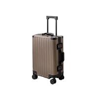 SilteD Valigia Interamente in Lega di Alluminio-Magnesio Bagagli Trolley in Lega di Alluminio Telaio in Alluminio Valigia in Metallo Moda Semplice Bagagli Grande Valigia (Color : D, Taille Unique :