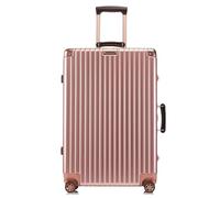 SilteD Valigia Retro Valigia Trolley con Telaio in Alluminio Valigia Universale con Ruota d'imbarco Valigia Portatile Multifunzionale Valigia Grande (Colore : F, Taille Unique : 29in)