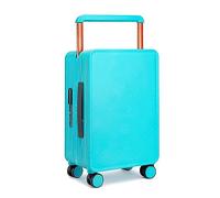 SilteD Valigia Trolley Largo Valigia d'Imbarco Bagagli Piccola Valigia Ruota Universale Password Box Moda Semplice Bagagli di Grande capacità Valigia Grande (Colore : Azul, Taille Unique : 24inch)