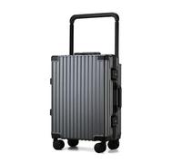 SilteD Valigia Trolley per Bagagli con Ruota Universale Password Valigia da Viaggio Valigia Trolley Portatile in Lega di Alluminio Valigia Grande (Color : C, Taille Unique : 24in)