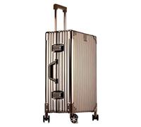 SilteD Valigia Valigia di Grande capacità Trolley con Telaio in Alluminio Valigia Password Box Valigia d'imbarco Valigia Portatile Valigia in Metallo Valigia Grande (Color : C, Taille Unique :