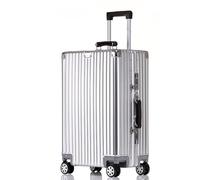 SilteD Valigia Valigia in Lega di Alluminio e Magnesio Trolley d'imbarco Casella Password Telaio in Alluminio Bagagli Semplice Custodia da Viaggio Portatile Valigia Grande (Colore : E, Taille