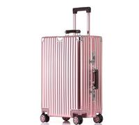 SilteD Valigia Valigia in Lega di Alluminio e Magnesio Trolley d'imbarco Casella Password Telaio in Alluminio Bagagli Semplice Custodia da Viaggio Portatile Valigia Grande (Color : F, Taille