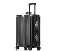 SilteD Valigia Valigia in Lega di Alluminio e Magnesio Trolley d'imbarco Casella Password Telaio in Alluminio Bagagli Semplice Custodia da Viaggio Portatile Valigia Grande (Colore : D, Taille
