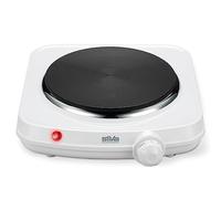 Silva Homeline EK 1018 - Piano cottura singolo, 1500 W, finitura resistente al calore, 18 cm, colore: Bianco
