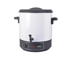 Silva Homeline HG-E 290 - Macchina per conserve e bevande calde 2 in 1, volume 29 l, capacità 23,5 l, termostato 40-110 °C, 1800 W, rubinetto, griglia di inserimento, protezione contro il
