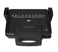 Silva Homeline KG 2410 - Griglia a contatto, 1700 W, piastre antiaderenti, superficie grill 20,3 x 30,3 cm, 2 termostati