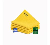 Silva Panni in microfibra 38 x 35 cm, set da 3 pezzi, panni morbidi e assorbenti, panni multiuso senza pelucchi e antigraffio per vetro, specchi, mobili, cucina, auto e casa, lavabili e durevoli