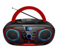 Silva Schneider MPC 19.4 USB Radio CD FM AUX, CD, USB Nero, Rosso