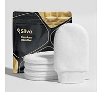 Silva Set di 5 tamponi lavabili, in microfibra, riutilizzabili, per il trucco e gli occhi, delicati sulla pelle ed ecologici