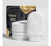 Silva Set di 7 tamponi lavabili, in microfibra, riutilizzabili, per il trucco e gli occhi, delicati sulla pelle ed ecologici