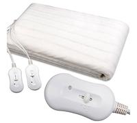 SILVANO Coperta elettrica doppio letto matrimoniale 160 x 140 2 x 60 watt Protezione automatica contro il riscaldamento - 2 livelli temperatura - doppio interruttore - lavabile in lavatrice