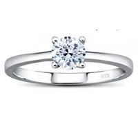 SILVEGO Anello di Fidanzamento in Argento 925 con Swarovski® Zirconia, JJJR2339sw