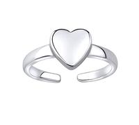 SILVEGO Anello da Piede Argento Sterling 925 Cuore, JJJTR1597