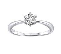 SILVEGO Anello di Fidanzamento in Argento 925 con Swarovski® Zirconia, JJJR0849sw