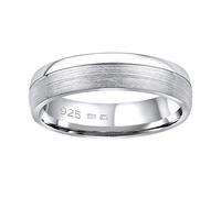 SILVEGO Anello Nuziale da Donna o Uomo in Argento 925, QRGN23M