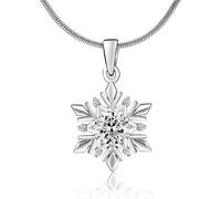 Silvego Ciondolo Argento Fiocco Neve Zirconi Swarovski Jjjp0811 - Ciondolo