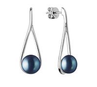 Silvego Luxury silver Orecchini con real black pearl GRP20222EB