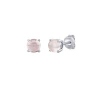 Silvego Orecchini A Bottone In Argento Con Vero Oro Rosa 6 Mm JJJLRD6ERO - Orecchini