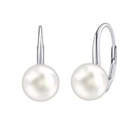 Silvego Orecchini Argento Cristalli Swarovski Bianchi Perla VSW018ELPS - Orecchini