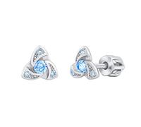 Silvego Orecchini Ava Argento Zirconi Blue - Orecchini