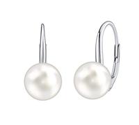 SILVEGO Orecchini con Perla Swarovski Argento Sterling 925
