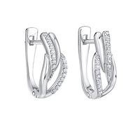 SILVEGO Orecchini da Donna in Argento 925 con Zirconia Cubica