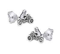 SILVEGO Orecchini da Donna in Argento 925 Moto, PRM11380