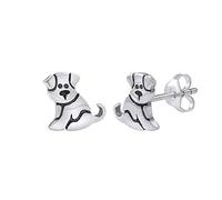 Silvego, orecchini da donna in argento Sterling 925, a forma di cane