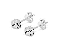 SILVEGO Orecchini dadi da gioco argento sterling 925