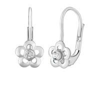 Silvego Orecchini Fiore Argento Zirconi Swarovski Silvegob70164Sw - Orecchini