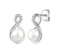 Silvego Orecchini Originali Argento Perla Bianca - Orecchini