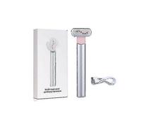 (Silver) 4-in-1 Facial Wand | Red Light Therapy For Face and Beauty Ideas Gift Neck