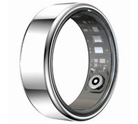 (Silver #7 17.4mm, Multicolor) R99 Smart Ring with Charging Case Support Heart Rate, Blood Oxygen, Sleep Monitoring - Black #8 18.2